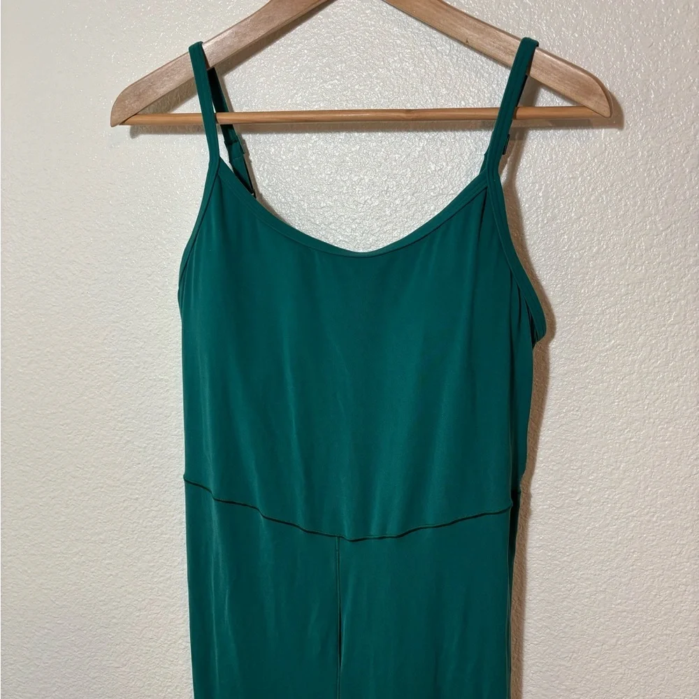 Aerie Offline Green Flare Jumpsuit Size Large | jumper | loungewear | bodycon - Picture 2 of 6